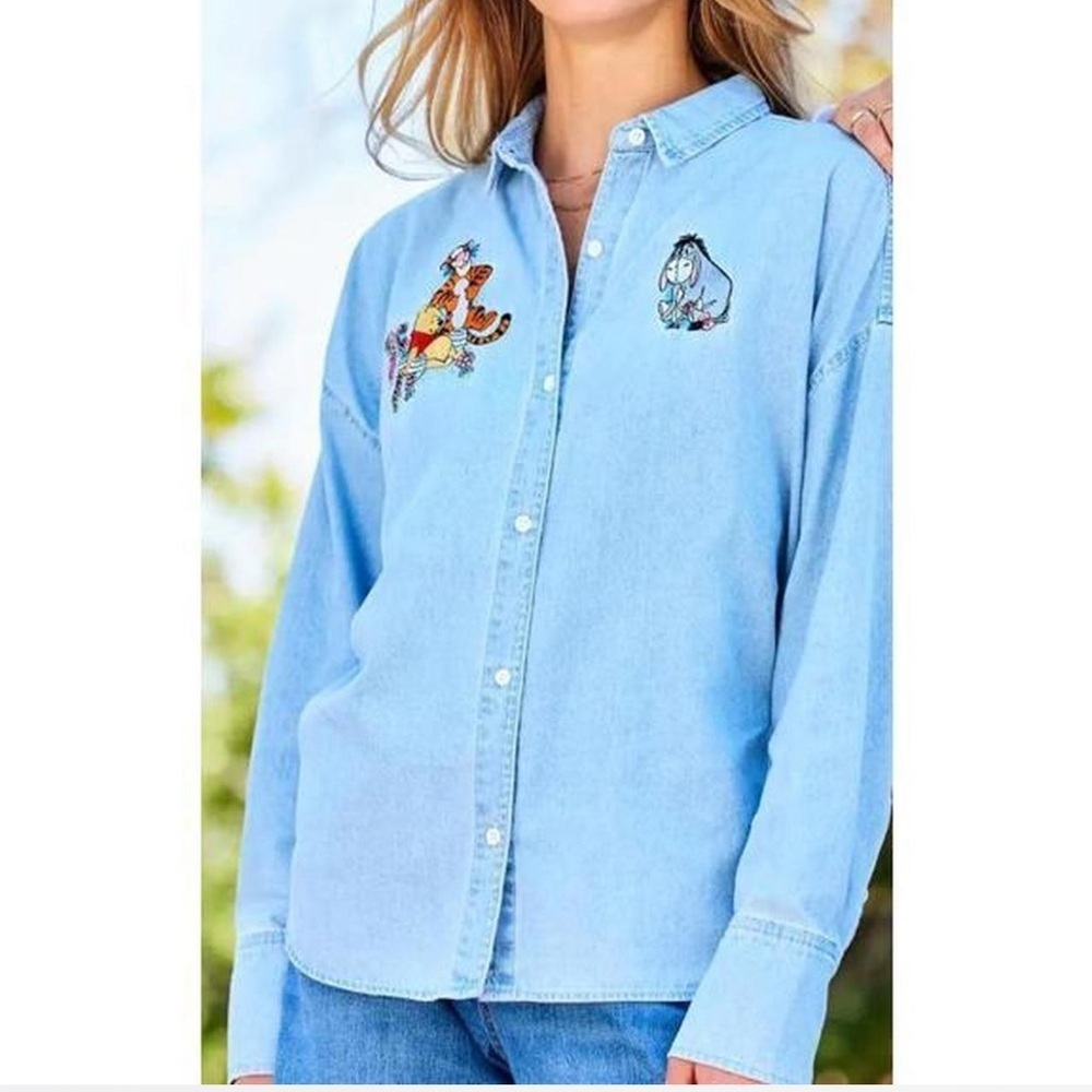 Disney Winnie the Pooh and Pals Denim Shirt for Women size XS